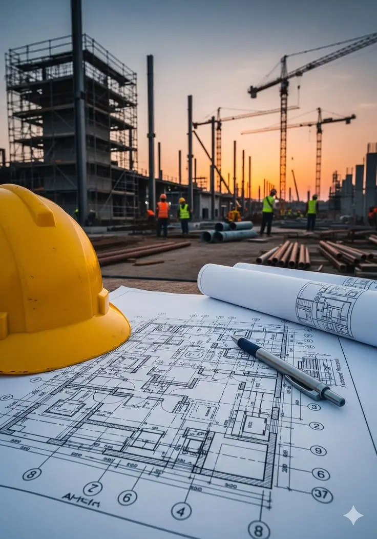 Infrastructure construction site